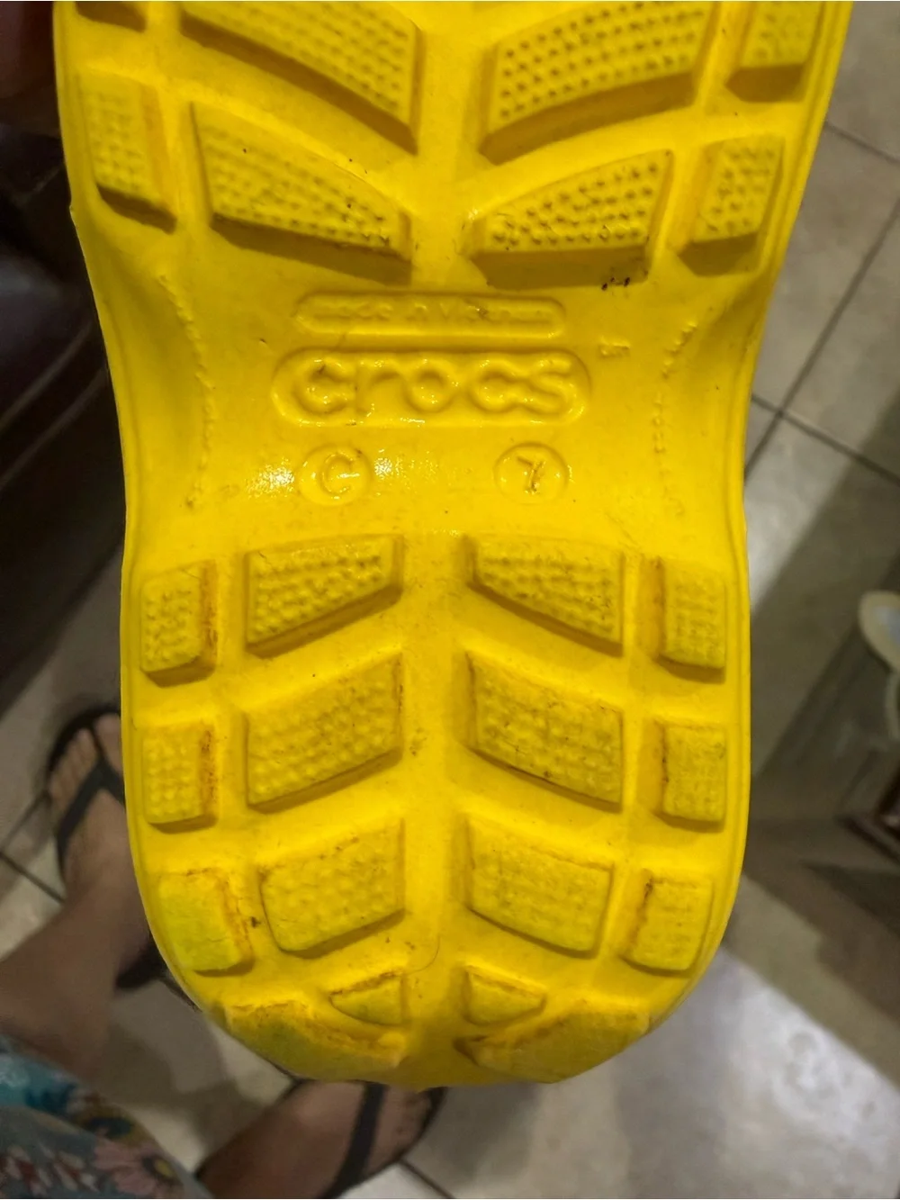CROCS Bright Yellow Kids Rain Boot Clog